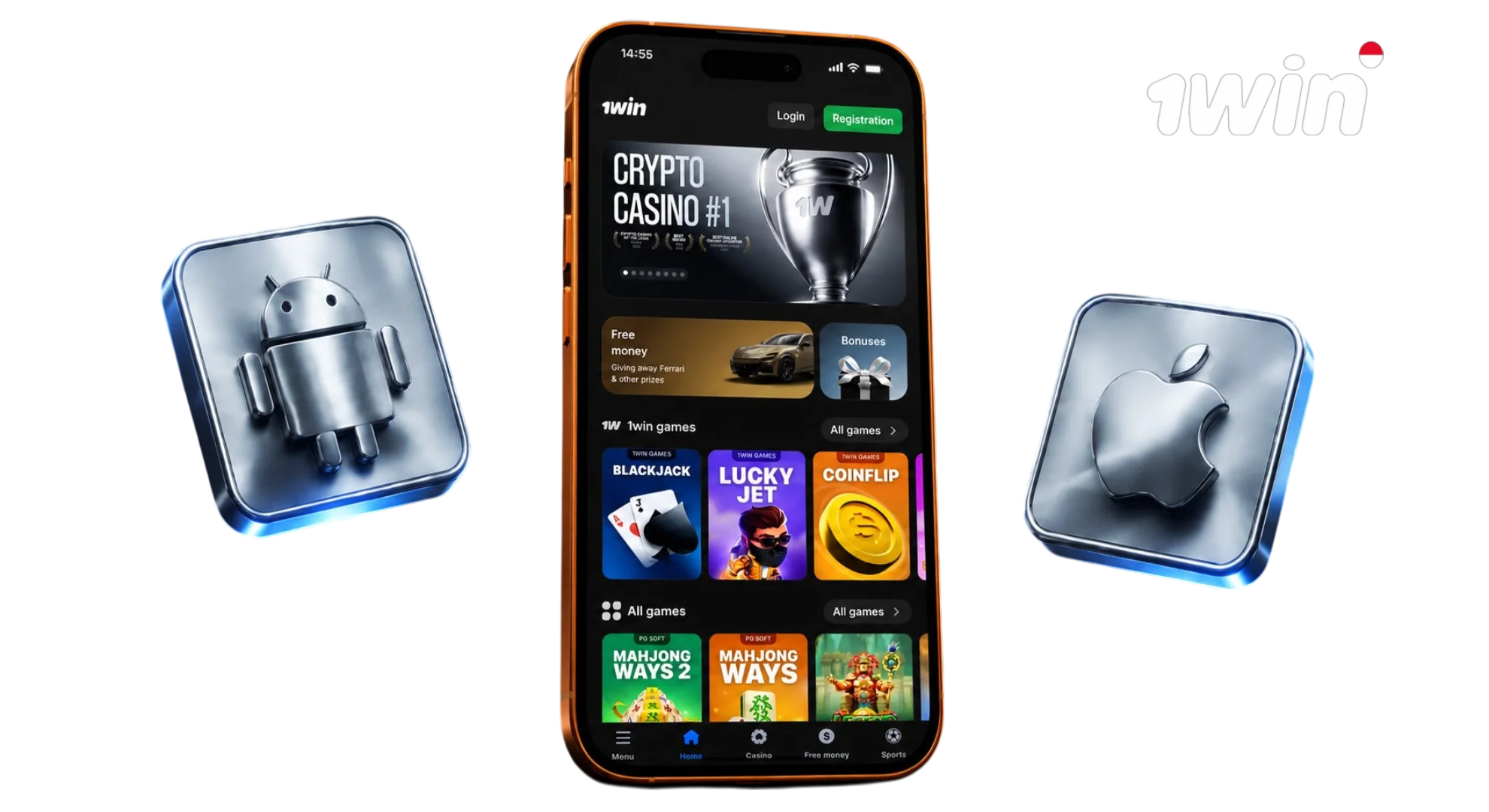 Download the official 1win app.